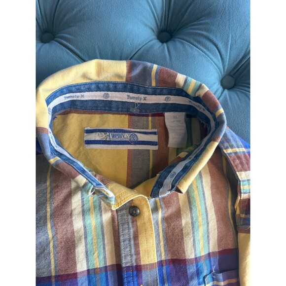 Twenty X Wrangler XL Longsleeve Button Down Shirt Plaid Western Cowboy - Picture 2 of 7